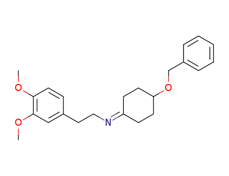 (4-Benzyloxy-cyclohexylidene)-[2-(3,4-dimethoxy-phenyl)-ethyl]-amine