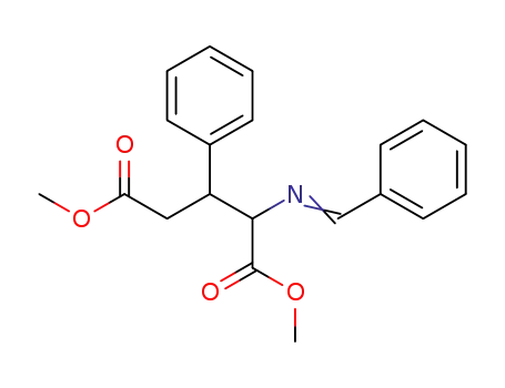 Molecular Structure of 113845-89-9 (Glutamic acid, 3-phenyl-N-(phenylmethylene)-, dimethyl ester)