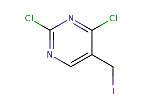 Molecular Structure of 7627-44-3 (2,4-Dichloro-5-(iodomethyl)pyrimidine)