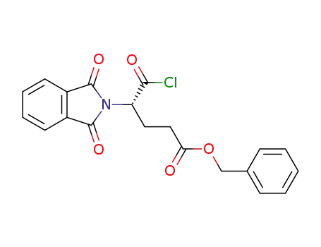 Molecular Structure of 88767-16-2 (2(S)-4-Benzoyloxy carbonyl-2-phthalimido butyryl chloride)