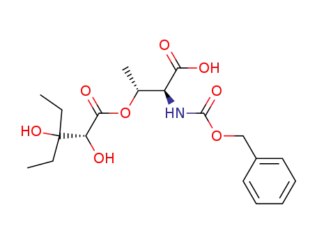 (R)-3-Ethyl-2,3-dihydroxy-pentanoic acid (1R,2S)-2-benzyloxycarbonylamino-2-carboxy-1-methyl-ethyl ester