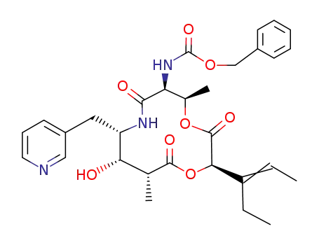 [(2R,5R,6S,9S,10S,11R)-2-((E)-1-Ethyl-propenyl)-10-hydroxy-5,11-dimethyl-3,7,12-trioxo-9-pyridin-3-ylmethyl-1,4-dioxa-8-aza-cyclododec-6-yl]-carbamic acid benzyl ester