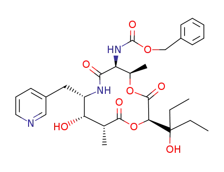 [(2R,5R,6S,9S,10S,11R)-2-(1-Ethyl-1-hydroxy-propyl)-10-hydroxy-5,11-dimethyl-3,7,12-trioxo-9-pyridin-3-ylmethyl-1,4-dioxa-8-aza-cyclododec-6-yl]-carbamic acid benzyl ester