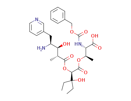 (2R,3S,4S)-4-Amino-3-hydroxy-2-methyl-5-pyridin-3-yl-pentanoic acid (R)-1-((1R,2S)-2-benzyloxycarbonylamino-2-carboxy-1-methyl-ethoxycarbonyl)-2-ethyl-2-hydroxy-butyl ester