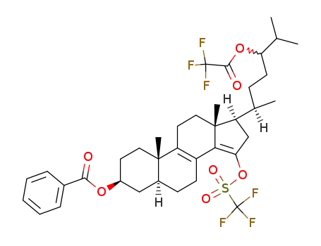 (3β,5α,24R,S)-Cholesta-8,14-diene-3,15,24-triol 3-benzoate 24-trifluoromethanesulfonate