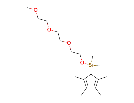 Molecular Structure of 142992-76-5 (3,6,9,12-Tetraoxa-2-silatridecane,
2-methyl-2-(2,3,4,5-tetramethyl-2,4-cyclopentadien-1-yl)-)