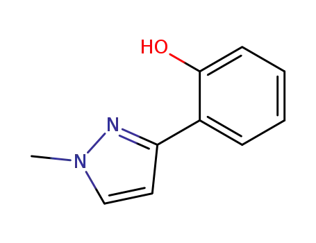 Molecular Structure of 123532-18-3 (3-(2-hydroxyphenyl)-1-methyl-1H-pyrazole)
