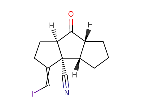 (3aS,3bS,6aR,7aR)-3-[1-Iodo-meth-(E)-ylidene]-7-oxo-decahydro-cyclopenta[a]pentalene-3a-carbonitrile