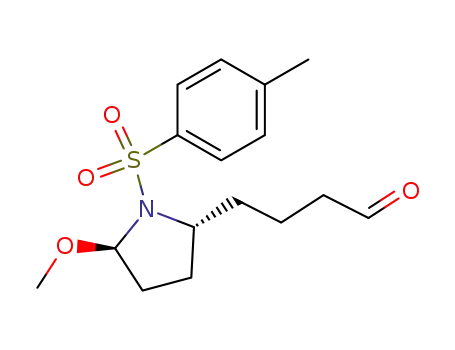 4-[(2R,5R)-5-Methoxy-1-(toluene-4-sulfonyl)-pyrrolidin-2-yl]-butyraldehyde