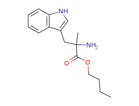 Molecular Structure of 141784-94-3 (DL-Tryptophan, a-methyl-, butyl ester)