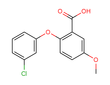 2-(3-CHLOROPHENOXY)-5-METHOXY-BENZOIC ACID