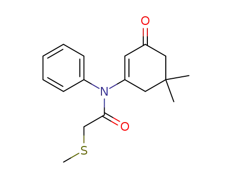 N-(5,5-dimethyl-3-oxo-1-cyclohexen-1-yl)-N-phenyl-α-(methylthio)acetamide