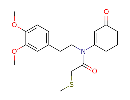 N-<2-(3,4-dimethoxyphenyl)ethyl>-N-(3-oxo-1-cyclohexen-1-yl)-α-(methylthio)acetamide