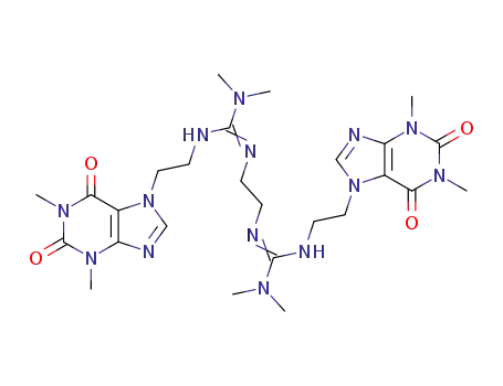 N'-[2-(1,3-Dimethyl-2,6-dioxo-1,2,3,6-tetrahydro-purin-7-yl)-ethyl]-N''-(2-{N''-[2-(1,3-dimethyl-2,6-dioxo-1,2,3,6-tetrahydro-purin-7-yl)-ethyl]-N',N'-dimethyl-guanidino}-ethyl)-N,N-dimethyl-guanidine
