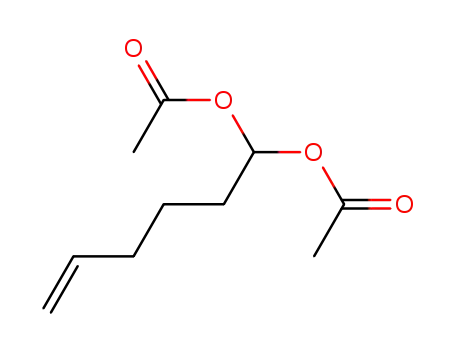 Molecular Structure of 142564-04-3 (5-Hexene-1,1-diol, diacetate)