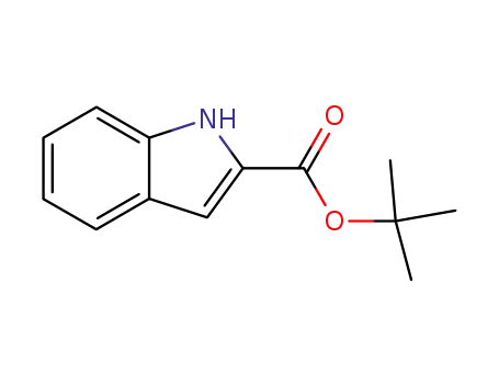 Molecular Structure of 84117-86-2 (INDOLE-2-CARBOXYLIC ACID TERT-BUTYL ESTER)