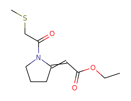 ethyl <1-(methylthio)acetyl-2-pyrrolidinylidene>acetate