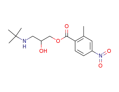 Benzoic acid, 2-methyl-4-nitro-,
3-[(1,1-dimethylethyl)amino]-2-hydroxypropyl ester