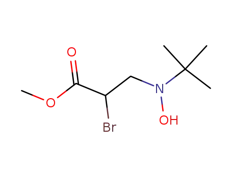 2-Brom-3-(tert-butylhydroxyamino)propionsaeure-methylester