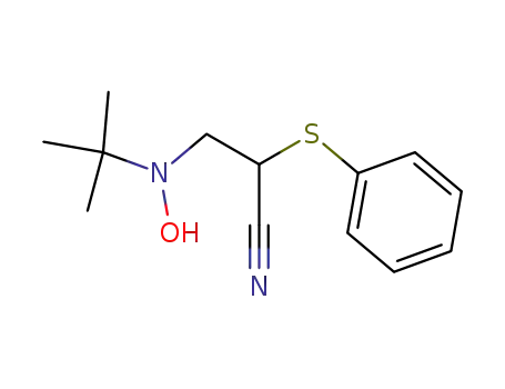 3-(tert-Butylhydroxyamino)-2-(phenylthio)propiononitril
