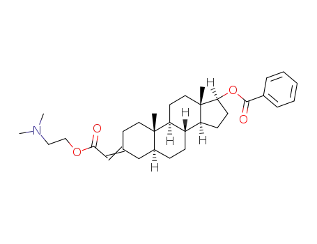 Benzoic acid (5S,8R,9S,10S,13S,14S,17S)-3-[1-(2-dimethylamino-ethoxycarbonyl)-meth-(E)-ylidene]-10,13-dimethyl-hexadecahydro-cyclopenta[a]phenanthren-17-yl ester