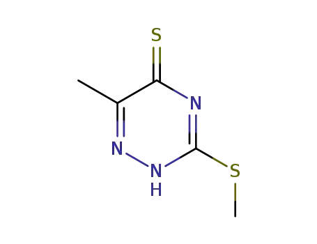 Molecular Structure of 7448-19-3 (1,2,4-Triazine-5(2H)-thione, 6-methyl-3-(methylthio)-)