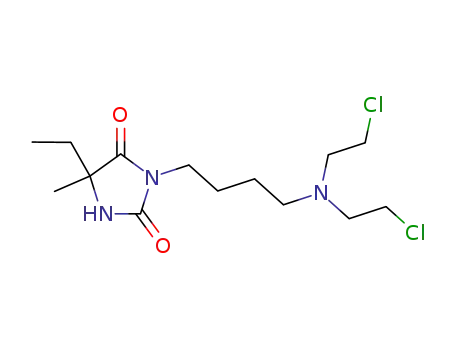 3-{4-[Bis-(2-chloro-ethyl)-amino]-butyl}-5-ethyl-5-methyl-imidazolidine-2,4-dione