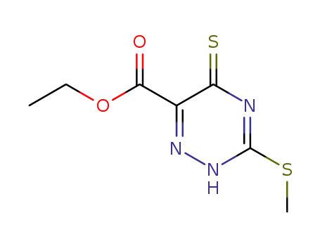 6-carbethoxy-3-(methylthio)-1,2,4-triazine-5-thione