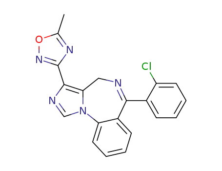 6-(2-Chloro-phenyl)-3-(5-methyl-[1,2,4]oxadiazol-3-yl)-4H-2,5,10b-triaza-benzo[e]azulene