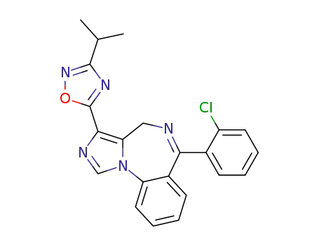 6-(2-Chloro-phenyl)-3-(3-isopropyl-[1,2,4]oxadiazol-5-yl)-4H-2,5,10b-triaza-benzo[e]azulene