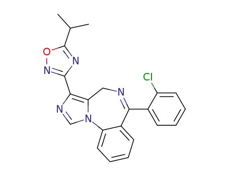 6-(2-Chloro-phenyl)-3-(5-isopropyl-[1,2,4]oxadiazol-3-yl)-4H-2,5,10b-triaza-benzo[e]azulene