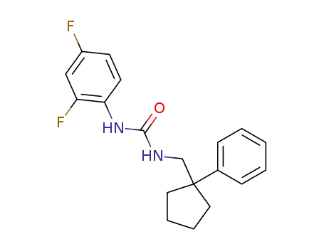 N-(2,4-difluorophenyl)-N'-[(1-phenylcyclopentyl)methyl]urea