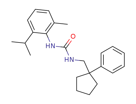 N-[2-methyl-6-(1-methylethyl)phenyl]-N'-[(1-phenylcyclopentyl)methyl]urea