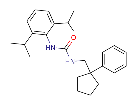 N-[2,6-bis(1-methylethyl)phenyl]-N'-[(1-phenylcyclopentyl)methyl]urea