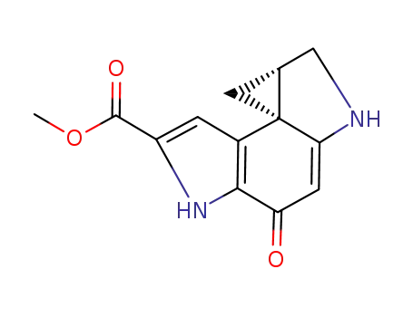 (+)-(7bR,8aS)-methyl 4-oxo-1,2,4,5,8,8a-hexahydrocyclopropapyrrolo<3,2-e>indole-6-carboxylate
