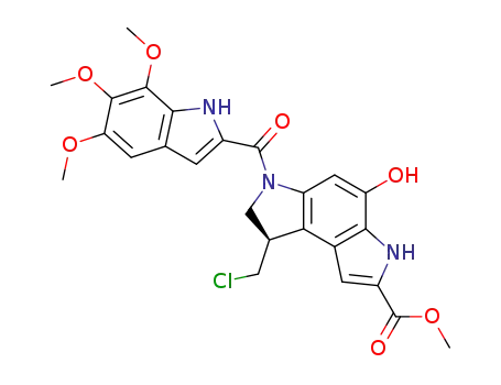 (R)-8-Chloromethyl-4-hydroxy-6-(5,6,7-trimethoxy-1H-indole-2-carbonyl)-3,6,7,8-tetrahydro-pyrrolo[3,2-e]indole-2-carboxylic acid methyl ester