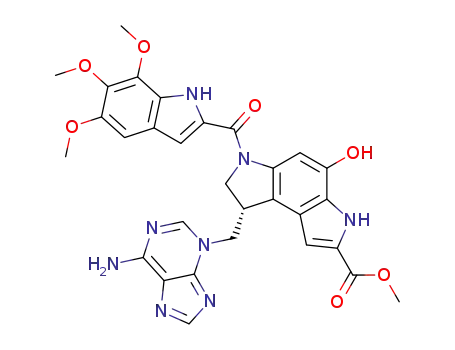 (+)-duocarmycin SA-adenine adduct