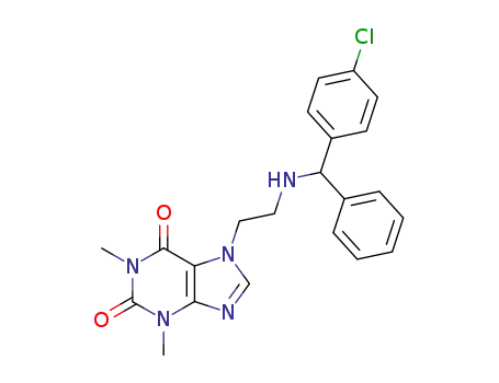 7-(2-{[(4-Chloro-phenyl)-phenyl-methyl]-amino}-ethyl)-1,3-dimethyl-3,7-dihydro-purine-2,6-dione