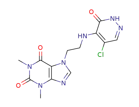 4-<<2-(7-theophyllin)-ethyl>-amino>-5-chloro-3(2H)-pyridazinone