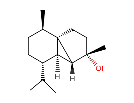 Molecular Structure of 23445-02-5 ((1R,4S,5R,6R,7S,10R)-4,10-Dimethyl-7-isopropyltricyclo[4.4.0.01,5]decane-4-ol)