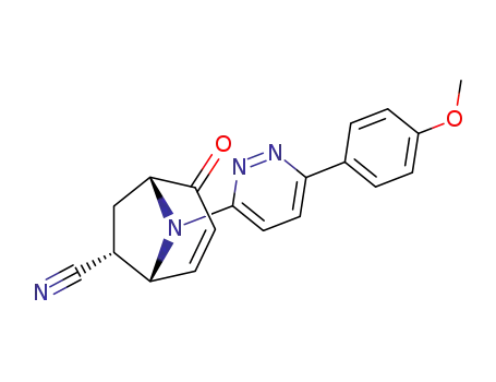6-endo-cyano-8-<6-(4-methoxyphenyl)-3-pyridazinyl>-8-azabicyclo<3.2.1>oct-3-en-2-one