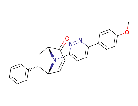 6-endo-phenyl-8-<6-(4-methoxyphenyl)-3-pyridazinyl>-8-azabicyclo<3.2.1>oct-3-en-2-one