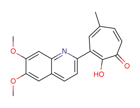 5-methyl-3-(6,7-dimethoxyquinol-2-yl)tropolone