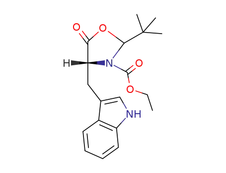 (4R)-2-(tert-Butyl)-3-(ethoxycarbonyl)-4-(indol-3-yl-methyl)-1,3-oxa4olidin-5-one