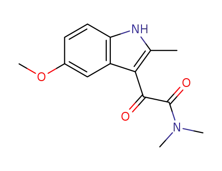 Molecular Structure of 189884-58-0 (1H-Indole-3-acetamide, 5-methoxy-N,N,2-trimethyl-a-oxo-)