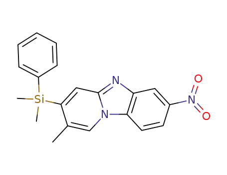 3-(Dimethyl-phenyl-silanyl)-2-methyl-7-nitro-benzo[4,5]imidazo[1,2-a]pyridine