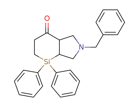 2-Benzyl-4,4-diphenyl-octahydro-2-aza-4-sila-inden-7-one