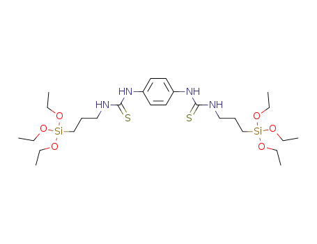Molecular Structure of 198645-55-5 (Thiourea, N,N''-1,4-phenylenebis[N'-[3-(triethoxysilyl)propyl]-)