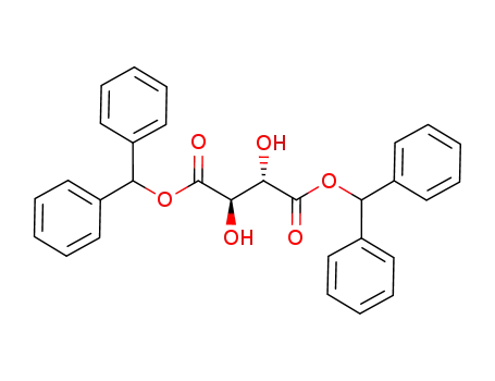 Molecular Structure of 222320-54-9 (Butanedioic acid, 2,3-dihydroxy-, bis(diphenylmethyl) ester, (2R,3S)-)