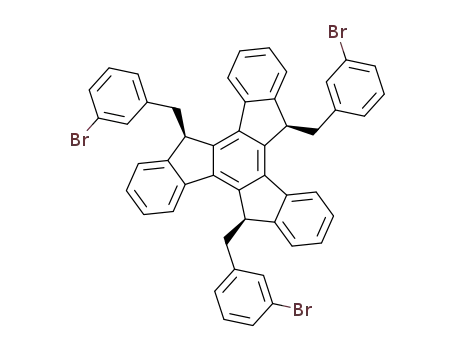 syn-5,10,15-tris(3-bromophenylmethyl)-10,15-dihydro-5H-diindeno[1,2-a;1',2'-c]fluorene